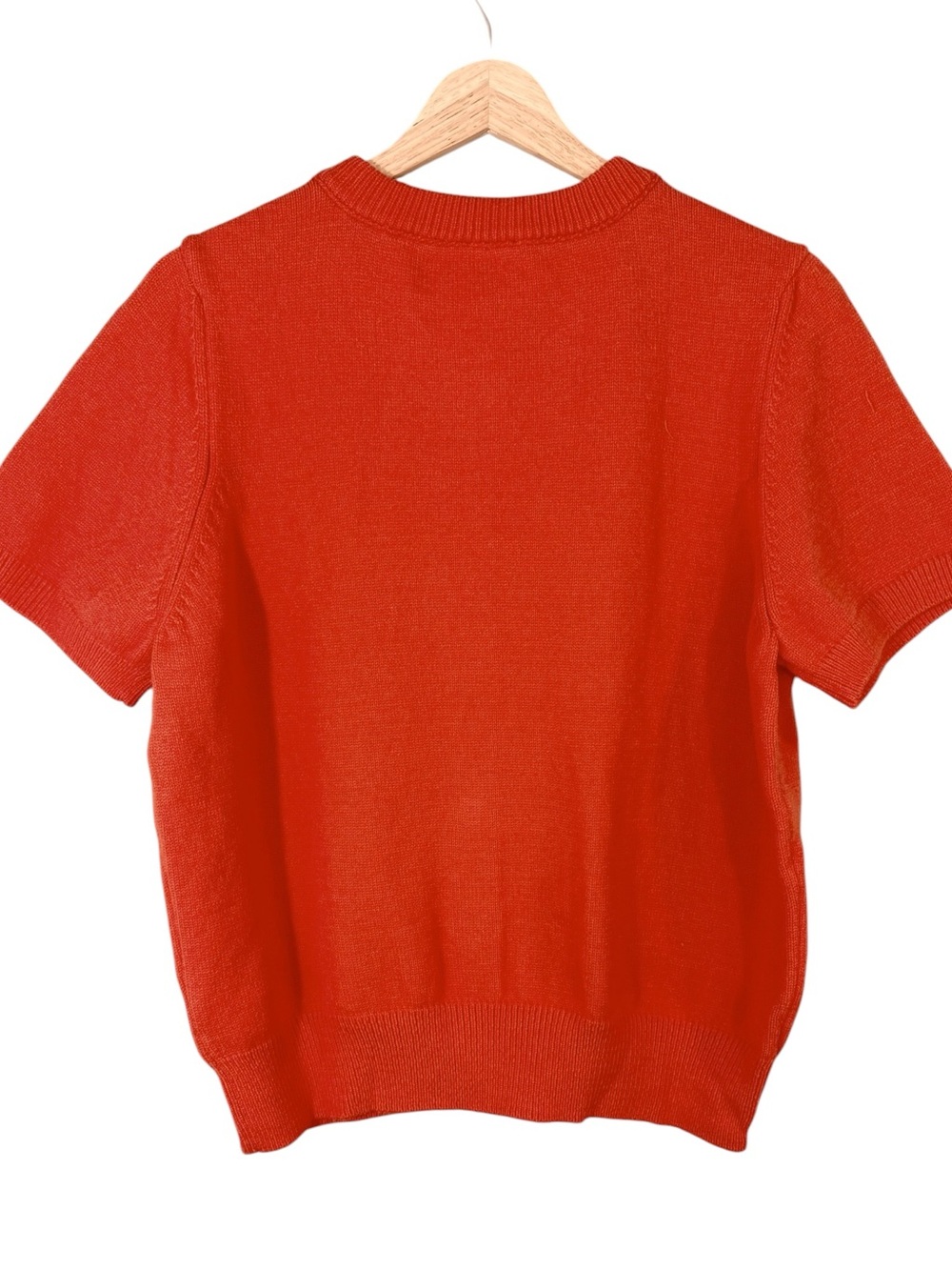 Anthropologie Maeve Short-Sleeve Crew-Neck Cardigan Sweater XL NWT - Picture 5 of 9